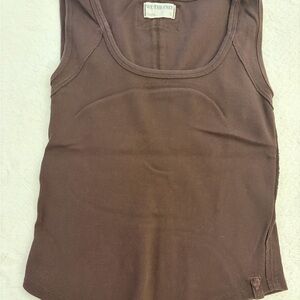 We The Free Chocolate Brown Tank Top